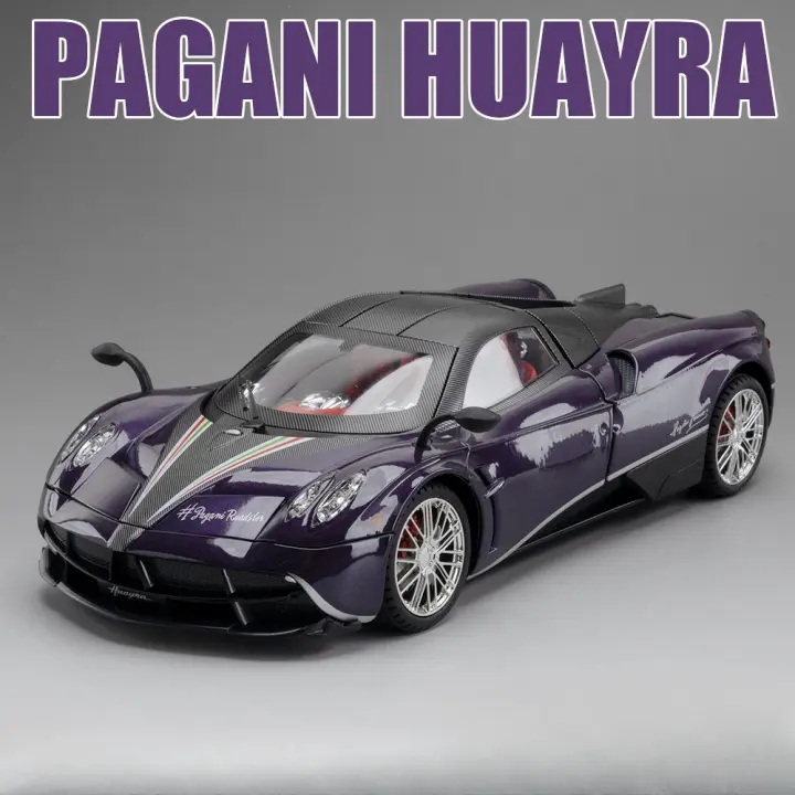 Modelo De Coche Pagani Huayra Sinosaurus a Escala 1:18 Con Sonido Y Luz Vehículo De Metal Para Colección Juguete Para Niños Regalo - 1