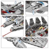 Space Wars Millennium Nave Famosa Modelo De Bloques De Construcción Para Niños 1381pcs Juguetes Educativos Para La Creación De Una Nave Estelar - details 9