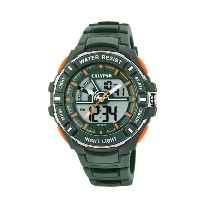 Reloj Hombre Calypso K5769/5 Verde Resistente Al Agua - 1