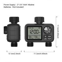 Nuevo Timer De Agua Digital Con 2 Salidas Control Independiente Programación Ajustable Instalación Fácil Riego De Jardín Y Césped - details 2