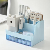 Organizador De Cosméticos Y Lápices Con Cajón Gran Capacidad Para Oficina Y Hogar Caja De Almacenamiento De Escritorio Para Regalos Y Decoración Del Hogar - details 4