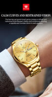 Reloj De Hombre Clásico OLEVS 9806 Escala Romana Con Fecha Y Día De La Semana Acero Inoxidable Resistente Al Agua Para Negocios - details 2