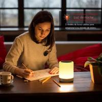 Lámpara De Noche Con Altavoz Bluetooth Inalámbrico Y Luz LED De Toque Para Niños Regalo Tabla De Lámpara Atmosfera Regulable Con Colores - details 1