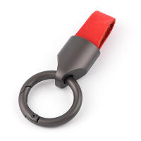 Llavero De Titanio Y Cuero Vacío Llavero De Coche Para Hombre Llavero De Colgante Creativo Accesorio Pequeño EDC Regalo Ideal Para Exteriores - details 3