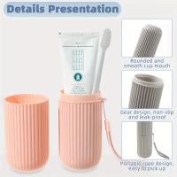 Copa Portátil Para Cepillo De Dientes Y Pasta De Dientes Organizador De Viaje Estuche De Almacenamiento Creativo De Plástico Para Baño - details 0