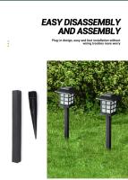 Luces Solares Para Jardín Impermeables Iluminación De Paisaje Para Vía Larga Y Jardín Decoración De Jardín Con Lámpara Y Farol Solar Potenciado - details 6