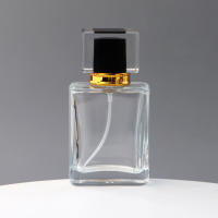 Botella De Perfume Vacía De Vidrio Transparente 50ml Reemplazo Para Viajes Pack De 1 Botella De Cosméticos De Alta Gama - details 3