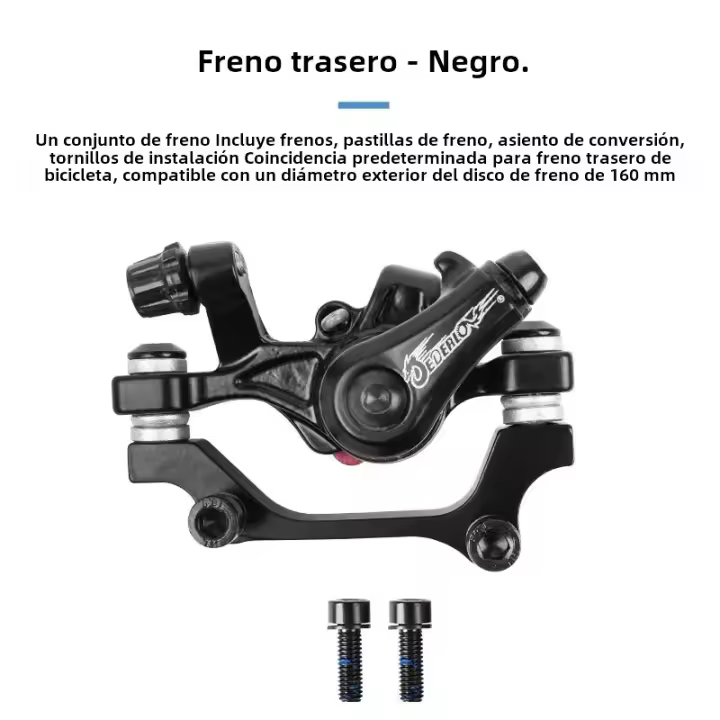 Freno De Disco De Aleación De Aluminio JEDERLO F180/R160 F160/R140 Para Bicicleta De Montaña Accesorios De Línea Mecánica De Pulla - 1