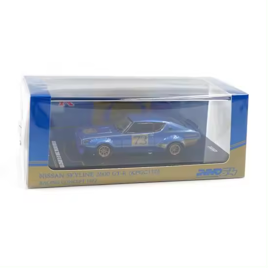 Inno 64 Nissan Skyline 2000 GT-R (KPGC110) Racing Concept Azul Metalizado - 1