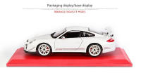 Modelo De Coche De Colección Bruago 1:18 Porsche 911 GT3 Blanco Azul En Metal Para Decoración Y Regalo Para Hombres - details 6