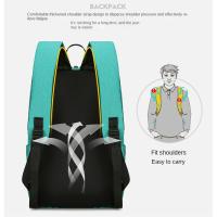 Mochila Para Hombre Con Bandas Reflectorizantes Bolso De Computadora Ultra Ligero Gran Capacidad Estudiante Para Viajes Y Trabajo - details 9