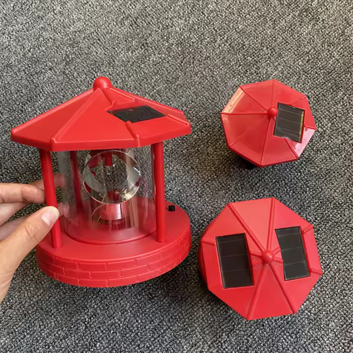 Farol Solar LED Para Jardín Casa Decoración De Jardín Luz De Calle Impermeable 360 Grados Iluminación Exterior - 1