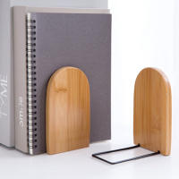 Organizador De Escritorio De Bambú Nature Soporte Para Libros Estante De Libros Montaje Requiere Material Del Paquete - details 0