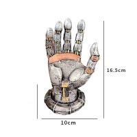 Figura de mano mecánica en resina , soporte para mandos de juego - details 1