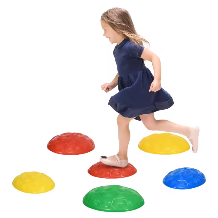 ZONEKIZ Piedras de Equilibrio para Niños de 3-8 Años Conjunto de Equilibrio Apilables con Base Antideslizante para Entrenamiento de Equilibrio y Promover la Coordinación Multicolor - 1