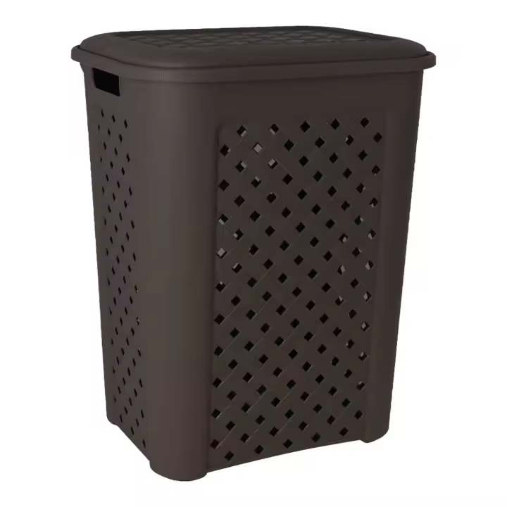 Tontarelli - Cesta para Ropa Pongotodo con Tapa 43.5x33.5x55cm - Duradera, Espaciosa y Resistente al Agua - 1