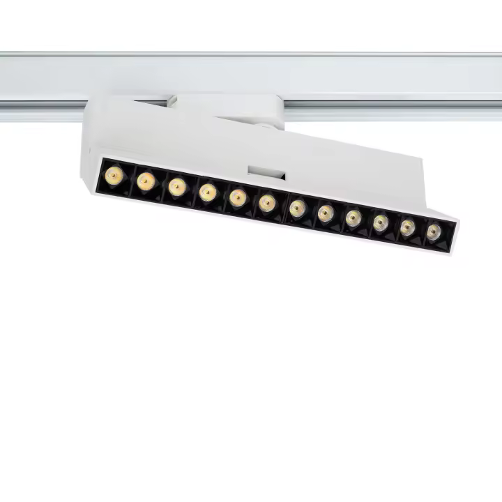 Ledkia Foco Carril Lineal LED Monofásico 12W Regulable CCT Elegant Optic Blanco (3000K - 4000K - 5000K) Seleccionable - 1