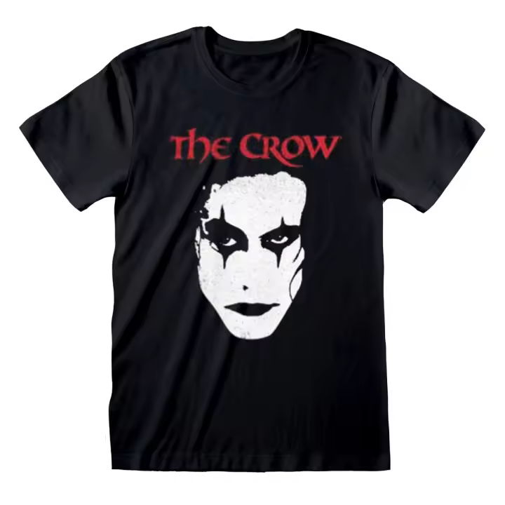 Camiseta de Manga Corta Unisex The Crow Face Negro - 1