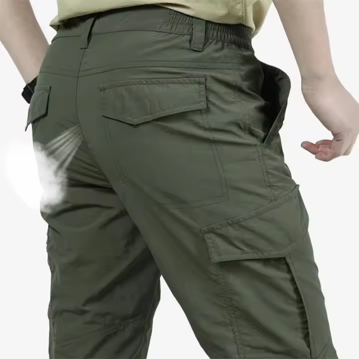 Pantalones Tácticos De Verano Para Hombre Resistentes Al Agua Y Al Aire Libre Pantalones De Cargo Militares Transpirables Y Secado Rápido - 1