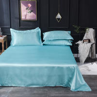 Sábana De Satén Con Fundas Para Almohada Y Colchón Conjunto De Cama Falso Seda Tamaño Full Queen King Para Decoración De Dormitorio - details 12
