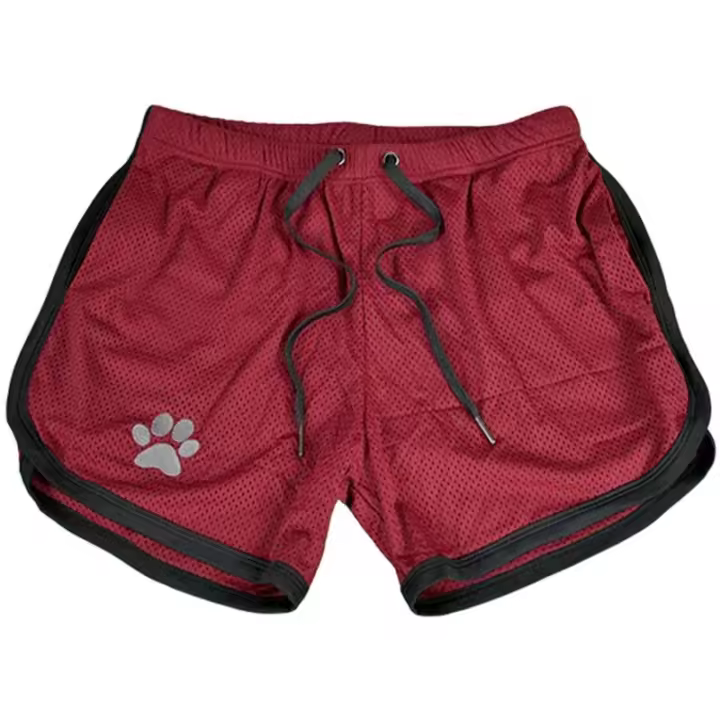 Shorts De Verano Para Hombre Running Fitness Deportivos Transpirables De Malla Tendencia Pantalones Medio Tamaño Sueltos - 1