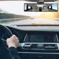 Espejo Retrovisor De Coche Ancho 285mm Vista Amplia Convexa Para Visión Mejorada Interior Clip Enclavable Auxiliar Automático - details 1