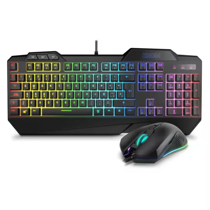 PACK KROM TECLADO SEMIMECANICO Y RATON KRUSHER SP - 1