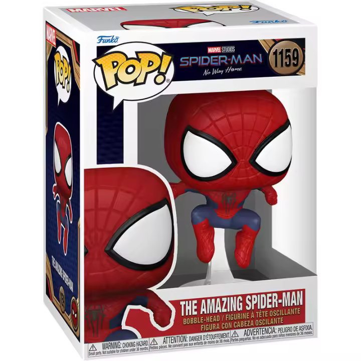 Figura Pop Marvel Spider-Man No Way Home The Amazing Spider--Figura de Vinilo Coleccionable - Idea de Regalo- Mercancia Oficial - Juguetes para Niños y Adultos - Movies Fans - Muñeco para Coleccionistas y Exposición - 1