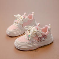 Zapatillas De Tenis Para Niñas Cuaderno Kuromi Moda Versátil Infantil Antideslizantes Transpirables Cómodas Para Escuela Y Deporte Tallas True Fit Material Superior De Cuero PU Suela De Goma - details 6