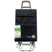 Happy casa Carro Carrito de Compra Plegable Ligero Bolsa Termo 90x30x39cm , Resistente, Plegable, con 4 Ruedas Resistentes, para la Compra de Alimentos, Capacidad de Carga 40 Litros - details 4