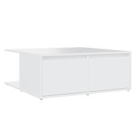 Mesa de Centro Vidaxl de Madera Contrachapada 80x80x31 Cm Blanco - details 2