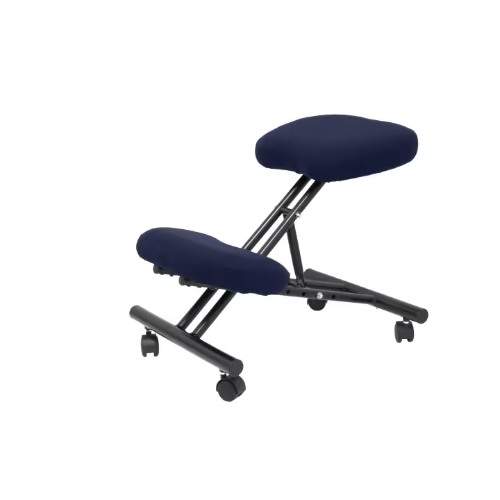 Piqueras Y Crespo Silla Ergonómica BALI Azul Marino con Reposarodillas y Ruedas - 1