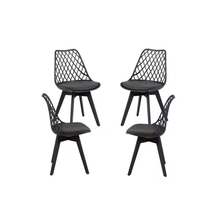 Pack 4 Sillas Mima Suprym - Negro - 1