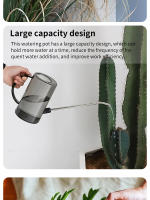 Botella De Riego De Acero Inoxidable Con Cuello Largo Para Plantas Herramienta De Jardinería Grande Canasto Doméstico - details 6