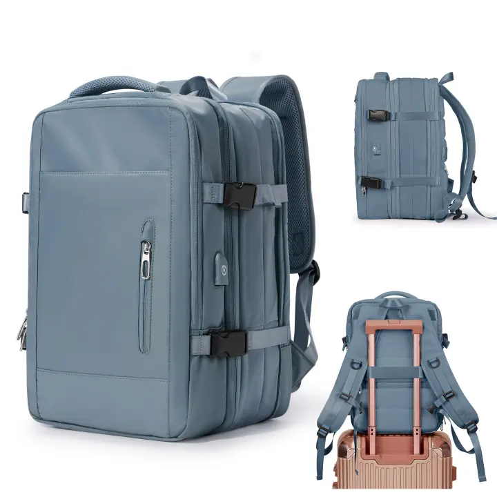 Mochila de viaje para ordenador portátil de 17,3 pulgadas para hombre y mujer, bolsa de cabina de negocios, mochila táctica de gran capacidad, equipaje de mano Easyjet - 1