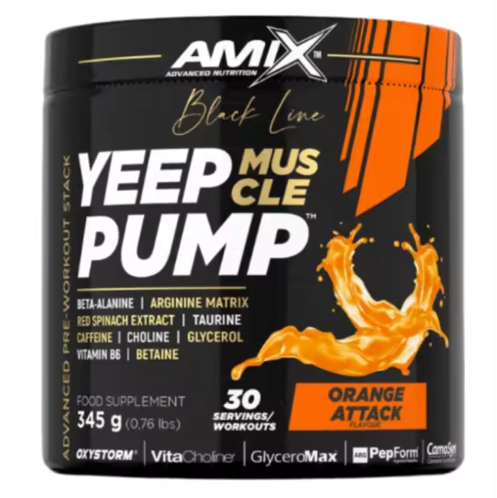 YEEP PUMP CAFF 345gr — AMIX Nutrition - 2 sabores -  es un pre-entreno innovador y pionero diseñado específicamente para atletas que buscan alcanzar niveles superiores en sus entrenamientos - 1