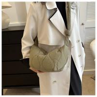 Bolso De Mano Plegable Para Mujer Con Gran Capacidad Y Cierre De Cremallera Estilo Casual Bolsa De Hombro Con Capa De Algodón Acolchado Bolsa Mensajera Moda - details 13