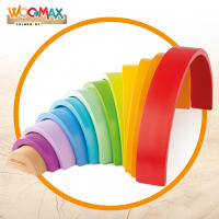 WOOMAX Juguete construcción de madera arcoíris XL - details 1
