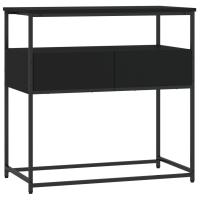 Mesa Consola Vidaxl Madera de Ingeniería 75x40x75 Cm - Negro - details 0