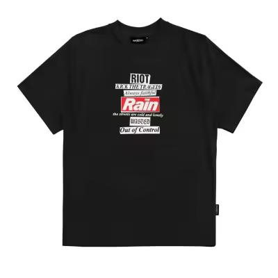 Camiseta Wasted Paris Rain T - Shirt Black CAM-RAIN-BLK - 1