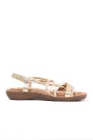 Paloma Wang sandalias doradas mujer con mini cuñas con la plantilla acolchada con tiras trasera elásticas - details 13