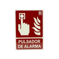 Banner - Señal pulsador alarma homologada PVC 21x30cm