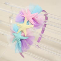 Diadema De Estrella Brillante Para Niñas Con Encaje Arcoíris Y Forma De Mariposa Accesorios De Cabello Para Niños Fiesta Fashion - details 6