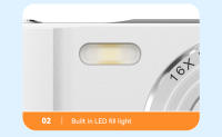 Cámara Digital Para Niños 1080P HD 5000W Píxeles Cámara Pequeña Portátil Con Zoom De 16x Juguete Educativo Para Niños Y Niñas - details 25