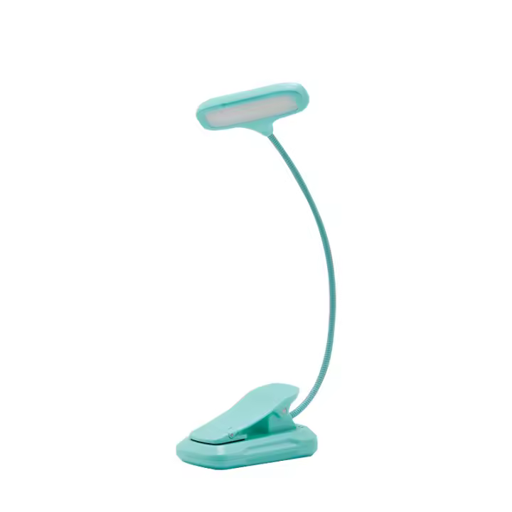 Nueva luz de lectura con clip, mini luz portátil con clip para libros, luz musical, luz con clip de carga tipo C, 850 mAh - 1
