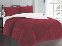 ARISE SHOP--Manta borrego invierno polar manta gruesa duvet sherpa con 2 fundas de cojin, mantas grandes para cama 90cm, 135cm, 150cm, mantas sofa suave, caliente y cómoda - details 2