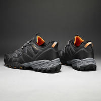 Zapatos De Senderismo Para Hombres HIKEUP Zapatillas De Trekking Para Montañismo Suela De Goma Duradera Deportes Al Aire Libre Talla Verdadera Para Principiantes Mesh Transpirable Color Negro Verde Gris - details 13