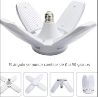 Ecogif Lampara de garaje deformable  luz de techo LED 4 paneles ajustables luz blanca brillante y amplia - details 2