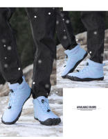 Zapatos De Camuflaje Unisex Para Invierno Impermeables Con Lining De Piel Algodón Caliente Para Senderismo Y Caminar En La Naturaleza - details 23