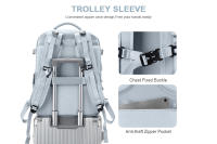 Mochipa Viaje avion cabin 40x20x25, MoChila de Viaje Ryanair Unisex, de Nylon, Patrón Sólida, Para Porter Equipamiento Personal y Portátil - details 4